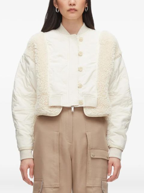 3.1 Phillip Lim quilted teddy-panelled jacket - Neutrals