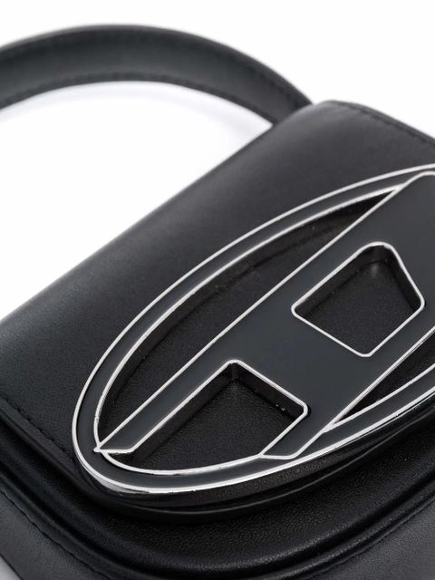 Diesel 1DR XS leather crossbody bag - Black