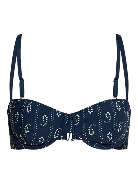 Tory Burch printed bikini top - Blue - zdjęcie produktu nr 1