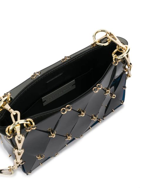 Rabanne diamond chain-link tote bag - Blue