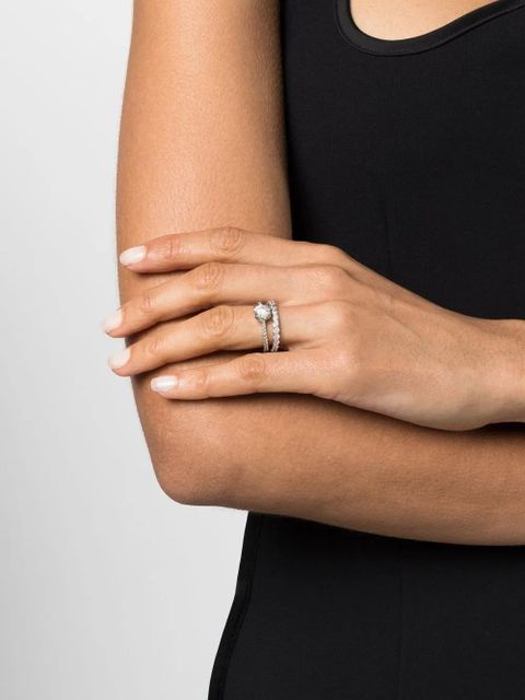 Swarovski Stilla rings (set of two) - Silver - zdjęcie produktu nr 2