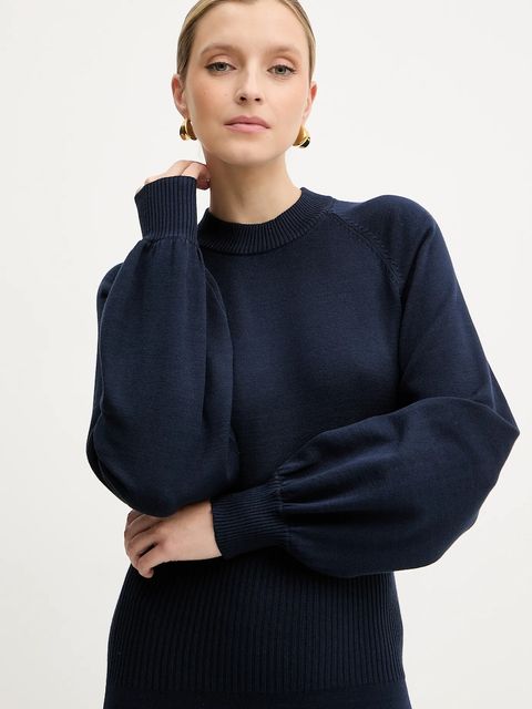 Silvian Heach sukienka AMARAT kolor granatowy maxi prosta GPA25257VE - zdjęcie produktu nr 2