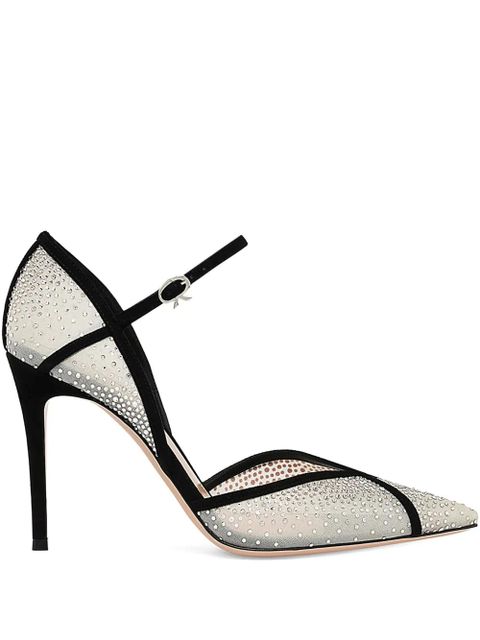 Gianvito Rossi D'orsay embellished heeled pumps - White - zdjęcie produktu nr 1