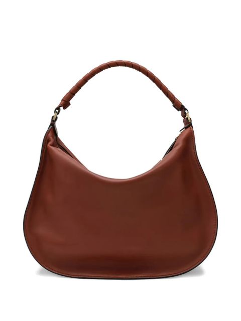 Chloé Marcie braided-handle shoulder bag - Brown