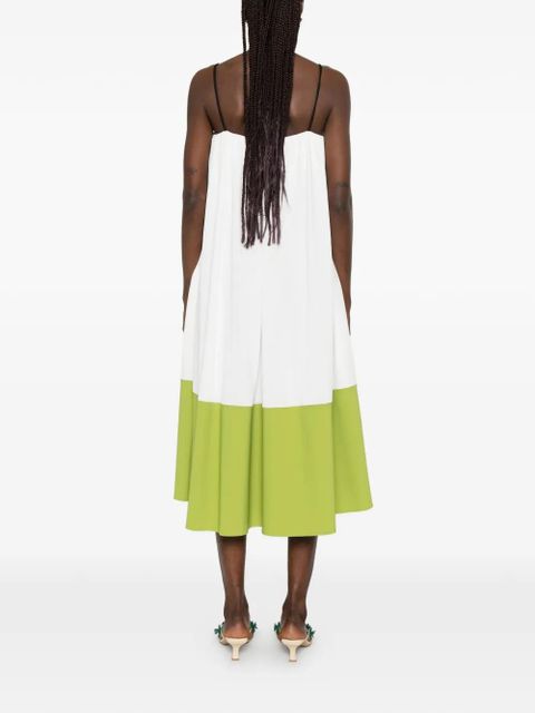 Proenza Schouler Saria colourblock midi dress - White