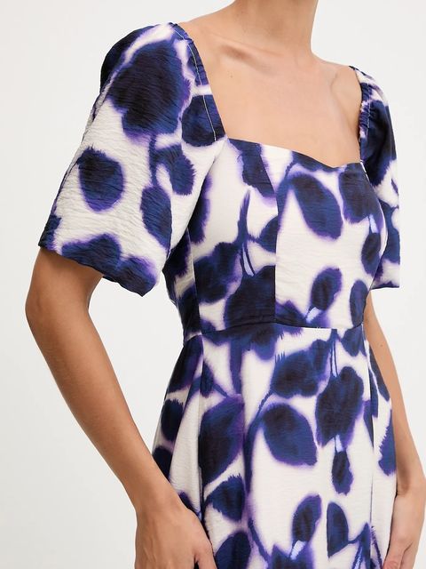 Morgan sukienka kolor granatowy midi rozkloszowana RYAO.F