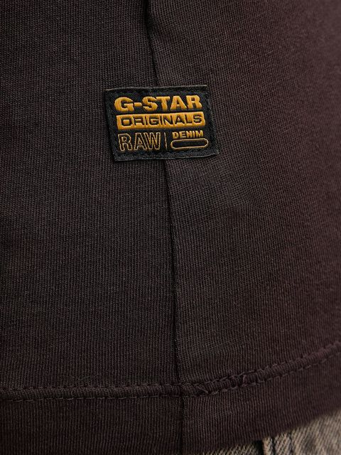 G-Star t-shirt bawełniany damski kolor brązowy D24533-4107