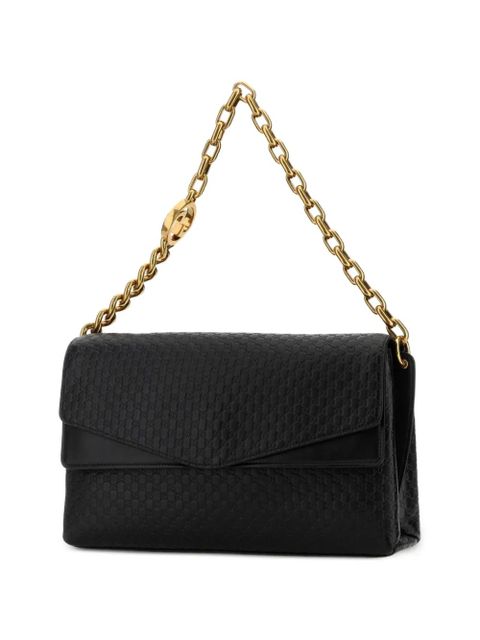Gucci large leather shoulder bag - Black