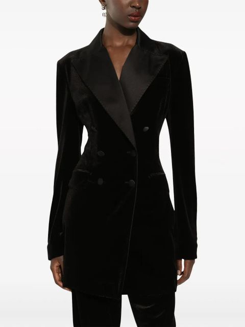 Dolce & Gabbana Turlington velvet blazer - Black