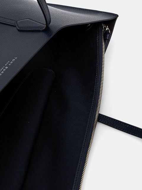 Tory Burch torebka skórzana Perry kolor granatowy 169476-498