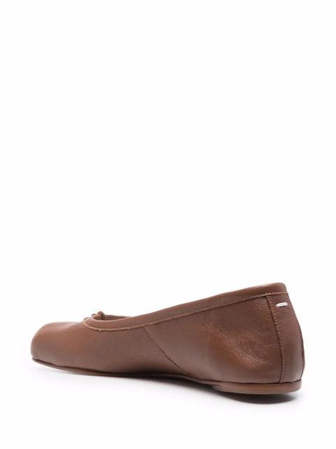 Maison Margiela Tabi leather ballet flats - Brown