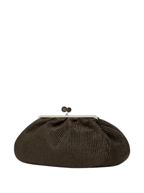 Weekend Max Mara kiss clasp clutch bag - Brown
