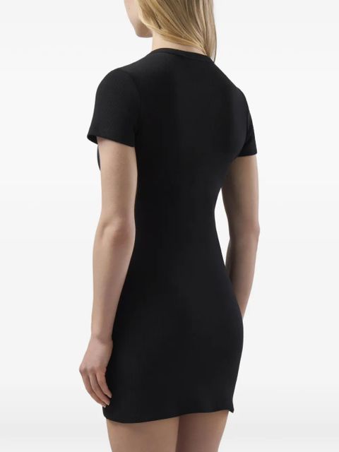 GCDS ribbed A-line dress - Black