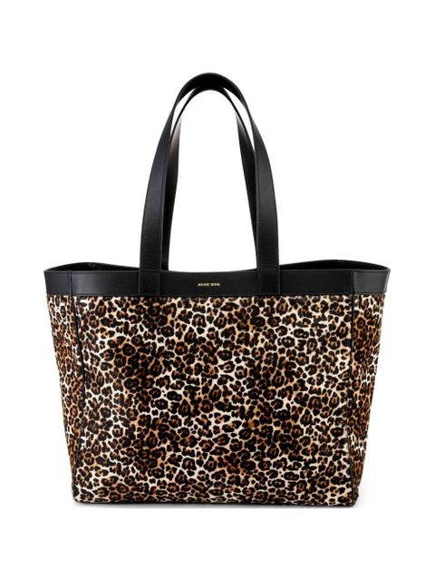 ANINE BING medium Rio leopard-print tote bag - Neutrals - zdjęcie produktu nr 1