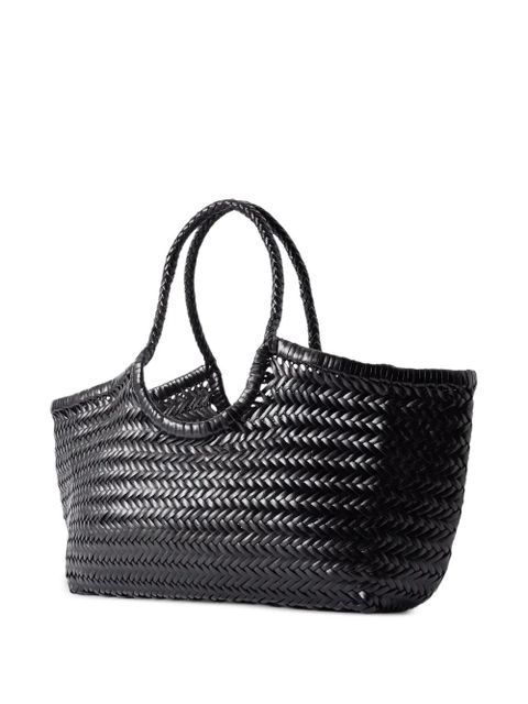 DRAGON DIFFUSION Big Nantucket handwoven tote bag - Black