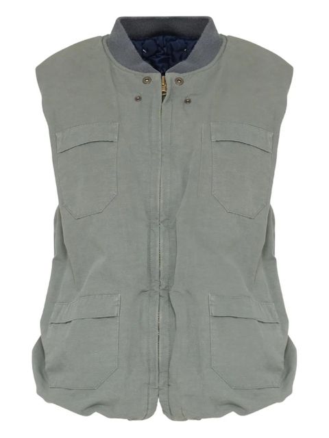 Maison Margiela cotton-blend waistcoat - Green - zdjęcie produktu nr 1
