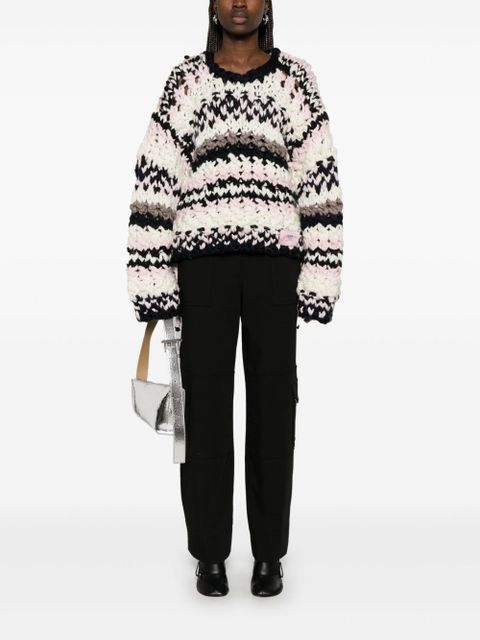 GANNI twill cargo trousers - Black - zdjęcie produktu nr 2