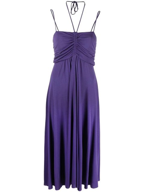 Isabel Marant Jenila halterneck midi dress - Purple - zdjęcie produktu nr 1