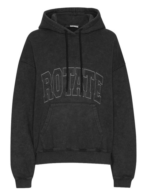 ROTATE BIRGER CHRISTENSEN embroidered logo hoodie - Black - zdjęcie produktu nr 1