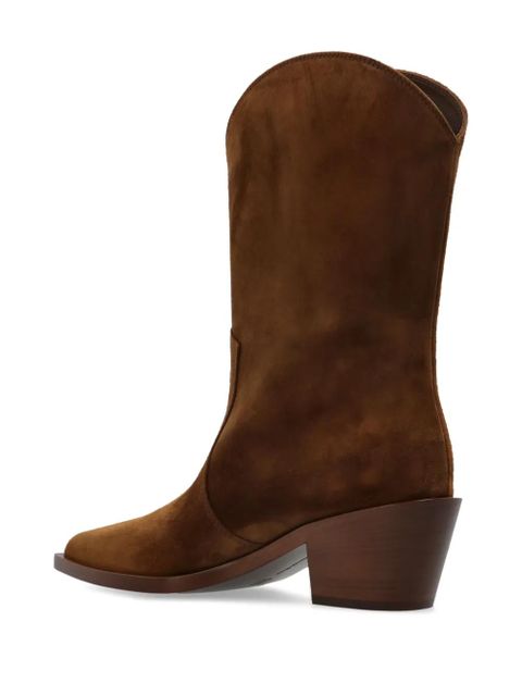 Gianvito Rossi suede Western boots - Brown