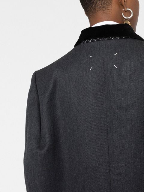 Maison Margiela Cavalry double-breasted wool coat - Grey