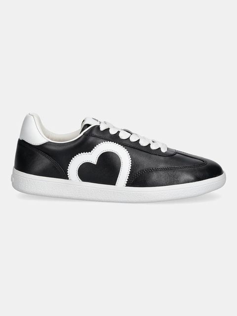 Love Moschino sneakersy skórzane damskie kolor czarny JA15112G1NIA100A - zdjęcie produktu nr 2