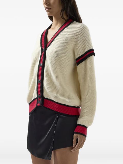 GCDS logo-print cardigan - Neutrals