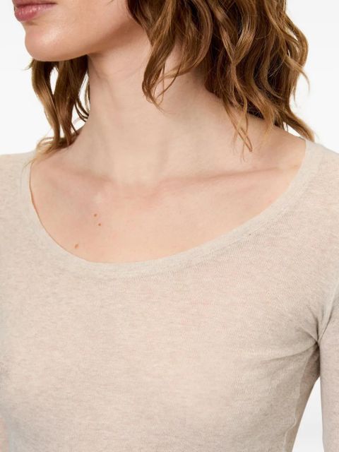 American Vintage Massachusetts long-sleeves T-shirt - Neutrals