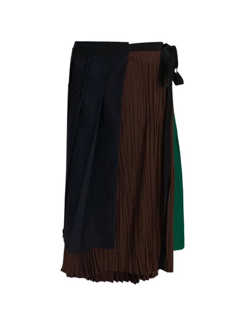 Prada pleated wrap skirt - Blue - zdjęcie produktu nr 1