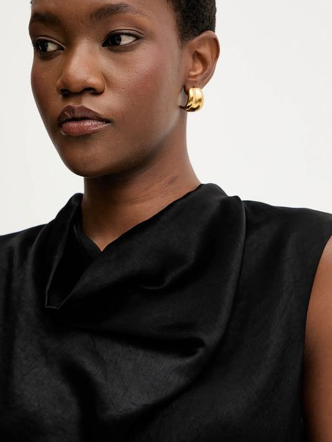 Liviana Conti bluzka damska kolor czarny gładka F5WS61