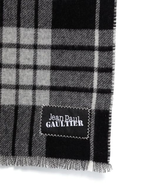 Jean Paul Gaultier logo-jacquard scarf - Black - zdjęcie produktu nr 2