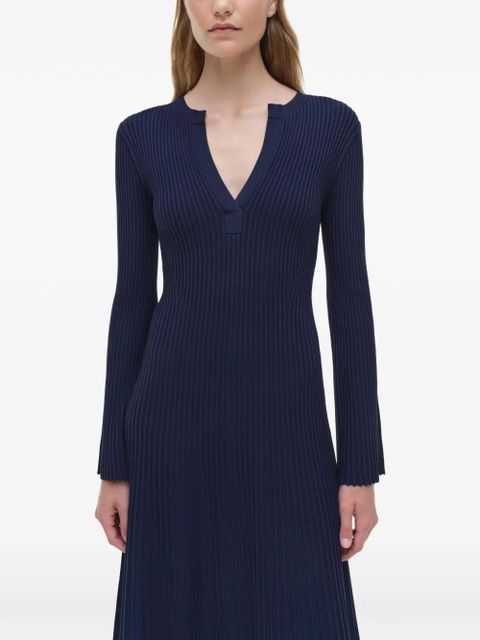 Simkhai Genna bell-sleeve midi dress - Blue