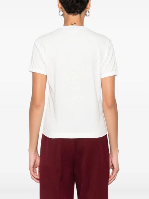 PINKO logo-embroidered T-shirt - White