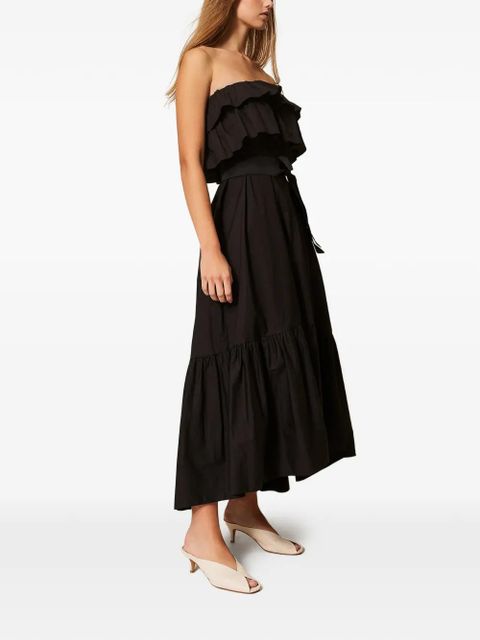 TWINSET ruffled off-shoulder dress - Black - zdjęcie produktu nr 2