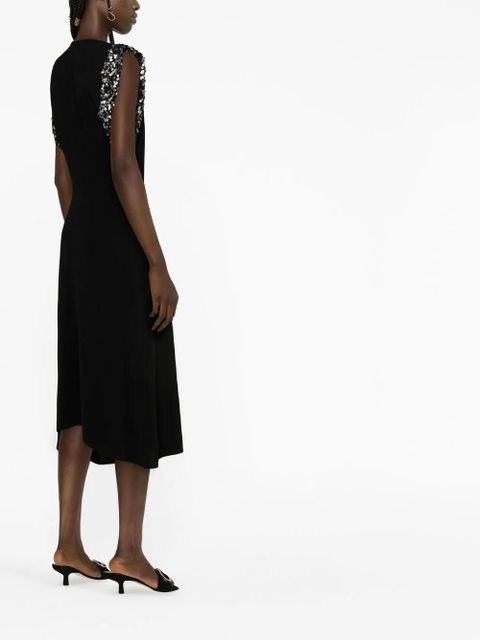 ISABEL MARANT Leronia sequin-embellished midi dress - Black