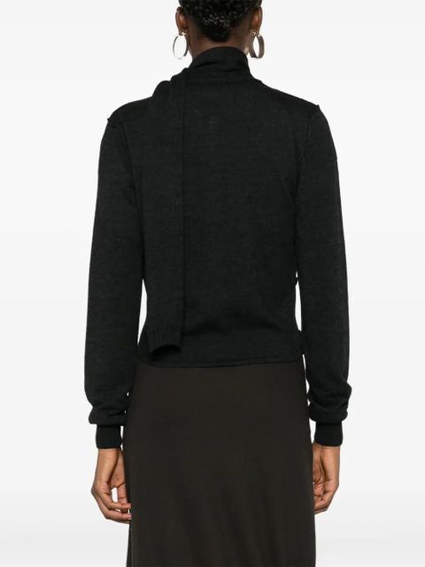 LEMAIRE scarf-detail cardigan - Grey - zdjęcie produktu nr 1