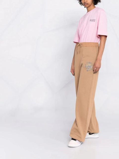 GANNI Isoli drawstring track pants - Brown