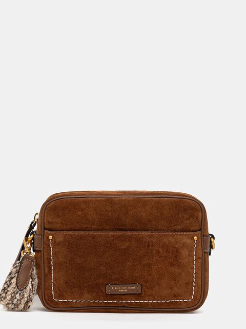 Gianni Chiarini torebka zamszowa NINA kolor brązowy BS.12060.CM - zdjęcie produktu nr 1