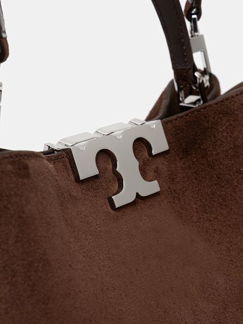 Tory Burch torebka zamszowa Eleanor Suede kolor brązowy 174278.203