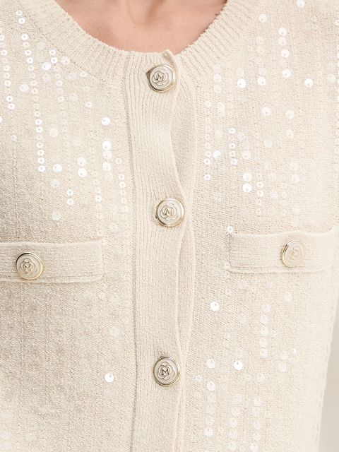 Marella kardigan damski kolor beżowy 2523346094200