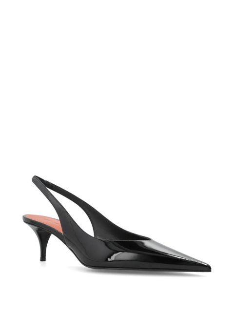 Amina Muaddi Anok slingback pumps - Black - zdjęcie produktu nr 2