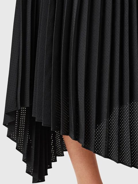 AllSaints sukienka i sweter LEIA kolor czarny midi rozkloszowana W172DC