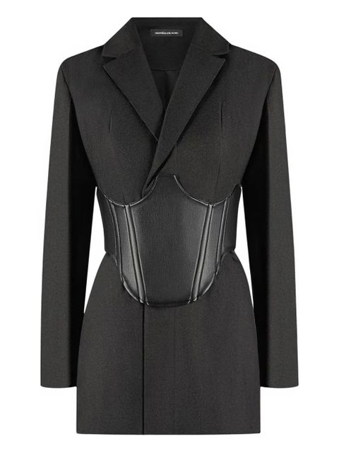 Manière De Voir reversible-corset blazer mini dress - Black - zdjęcie produktu nr 1