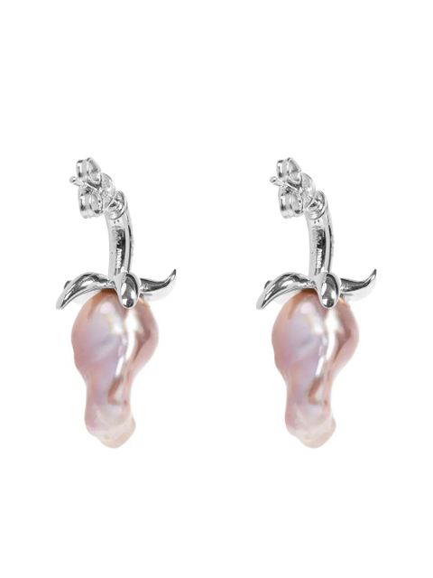 LOEWE strawberry-motif pearl earrings - Silver - zdjęcie produktu nr 2