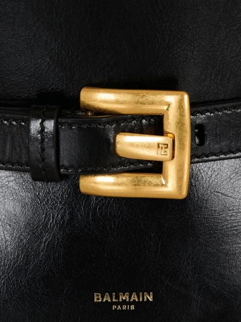 Balmain mini belted-detail tote bag - Black