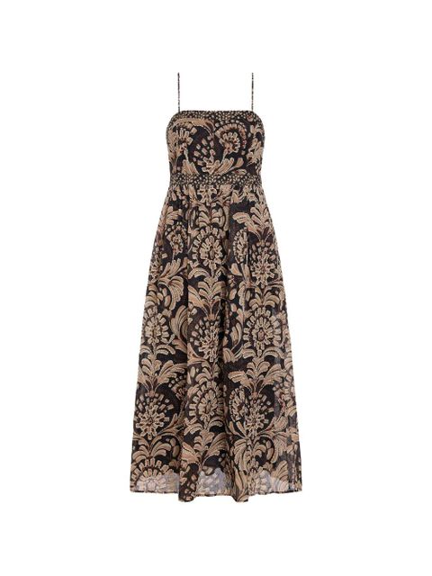Marie Oliver Seana floral-print cotton dress - Black - zdjęcie produktu nr 1
