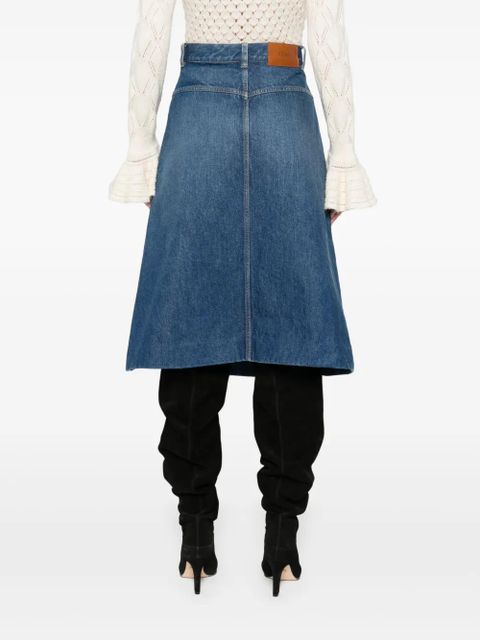 Chloé denim midi skirt - Blue