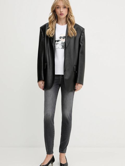 Karl Lagerfeld jeansy damskie kolor szary A3W10016 - zdjęcie produktu nr 2