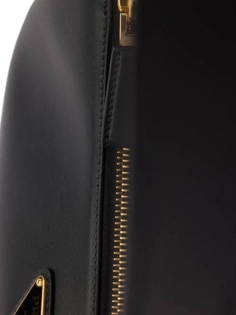 Prada small Arqué leather shoulder bag - Black