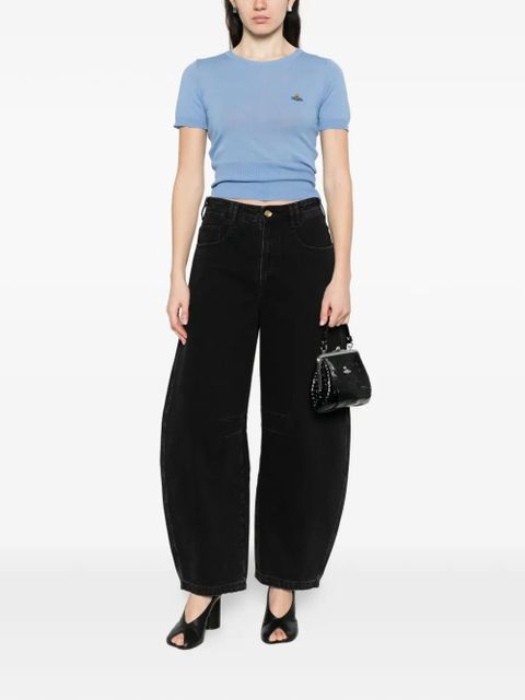 Vivienne Westwood Bea logo-detail T-shirt - Blue - zdjęcie produktu nr 2